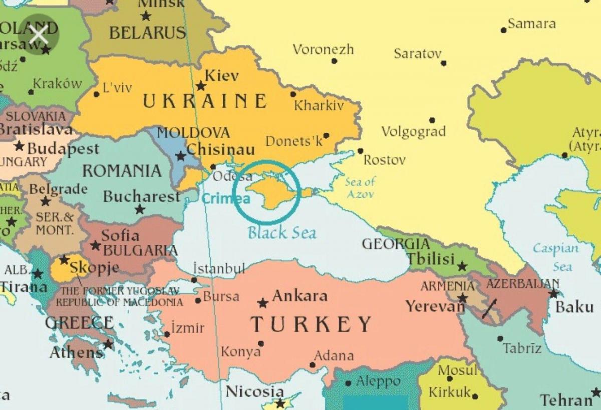 mapa de Moldavia e os países veciños